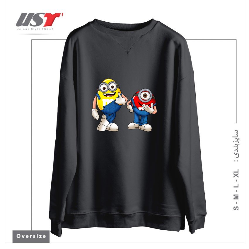 طرح MINI ON MINI سوییشرت اورسایزرنگ دودی