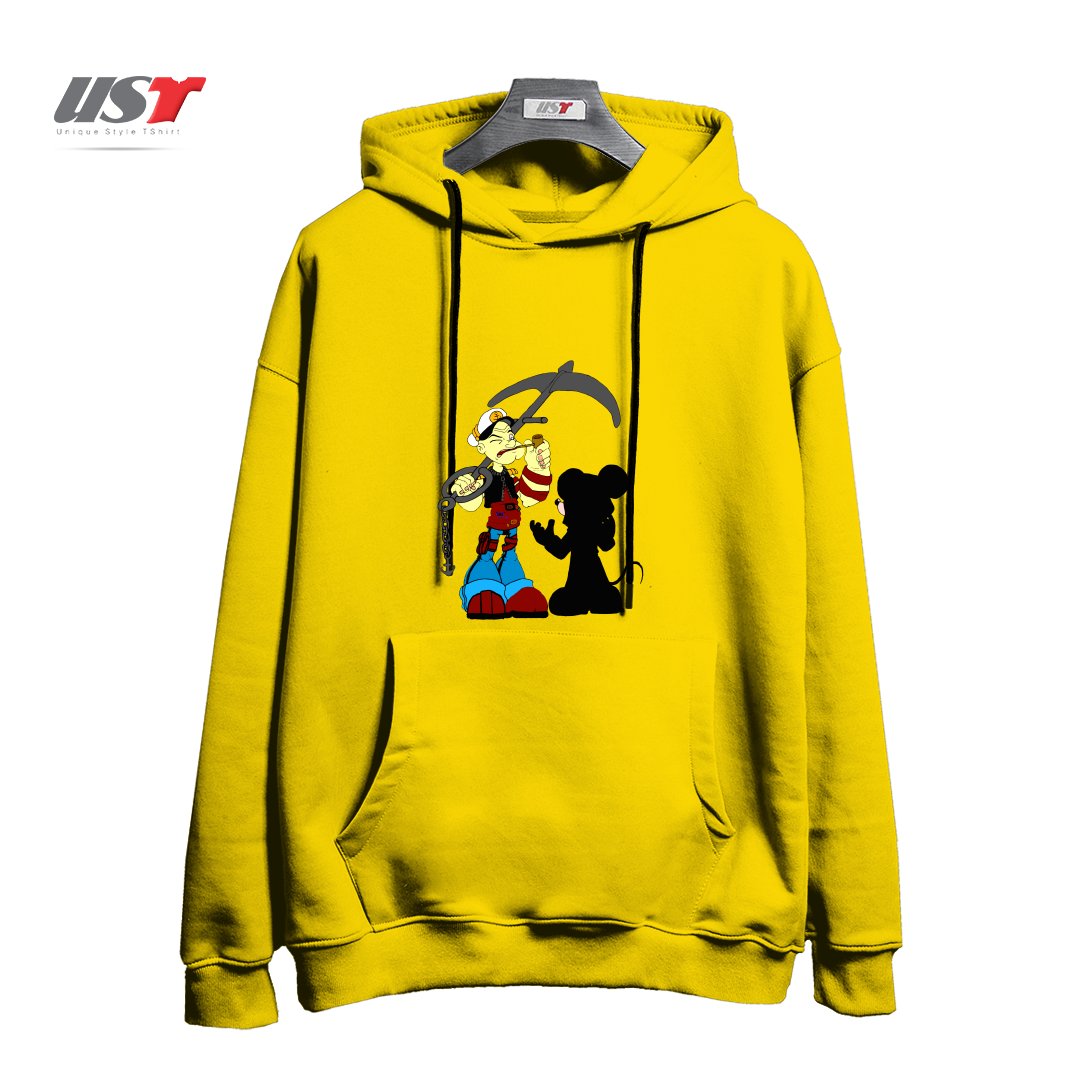 طرح NEGOTIATION هودی اورسایزرنگ زرد