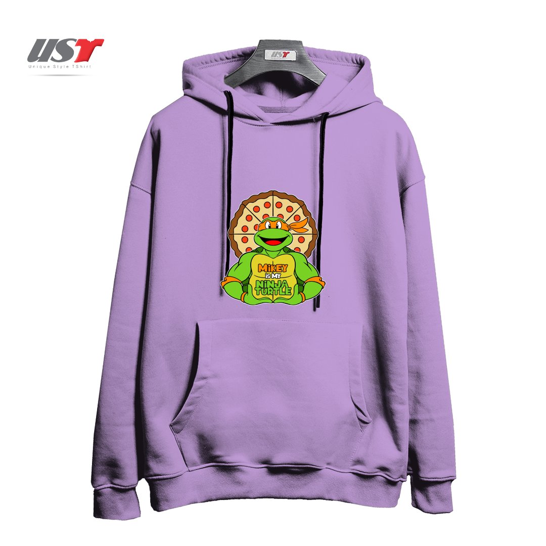 طرح ORANGE TURTLE هودی اورسایزرنگ یاسی