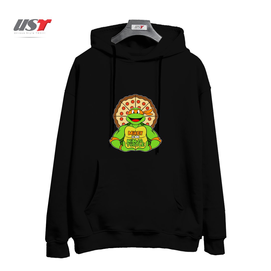 هودی اورسایز طرح ORANGE TURTLE