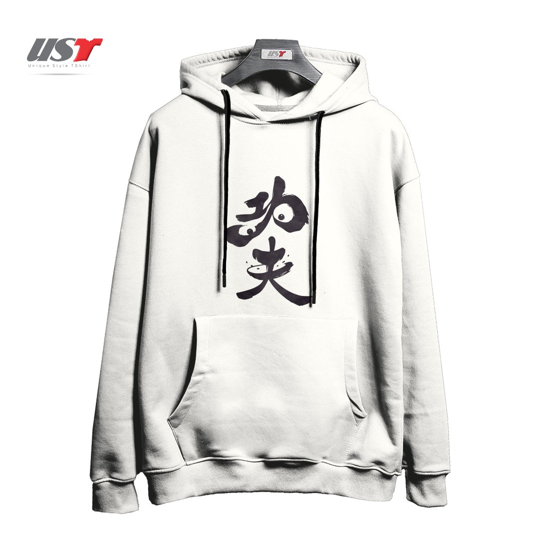 طرح PO THE KUNG FU PANDA هودی اورسایزرنگ سفید