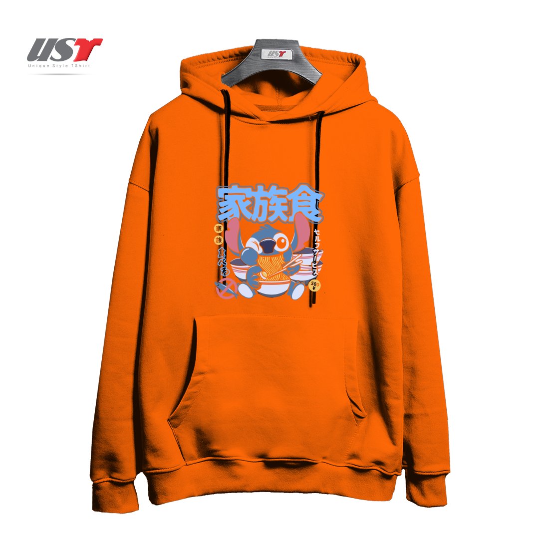 طرح RAMEN 626 هودی اورسایزرنگ نارنجی