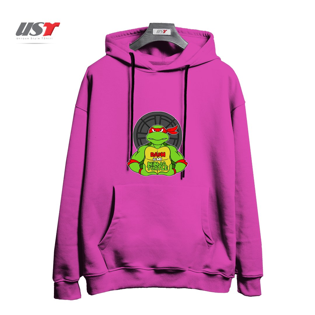 هودی اورسایز طرح RED TURTLE