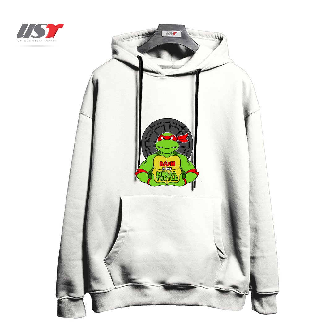 طرح RED TURTLE هودی اورسایزرنگ سفید