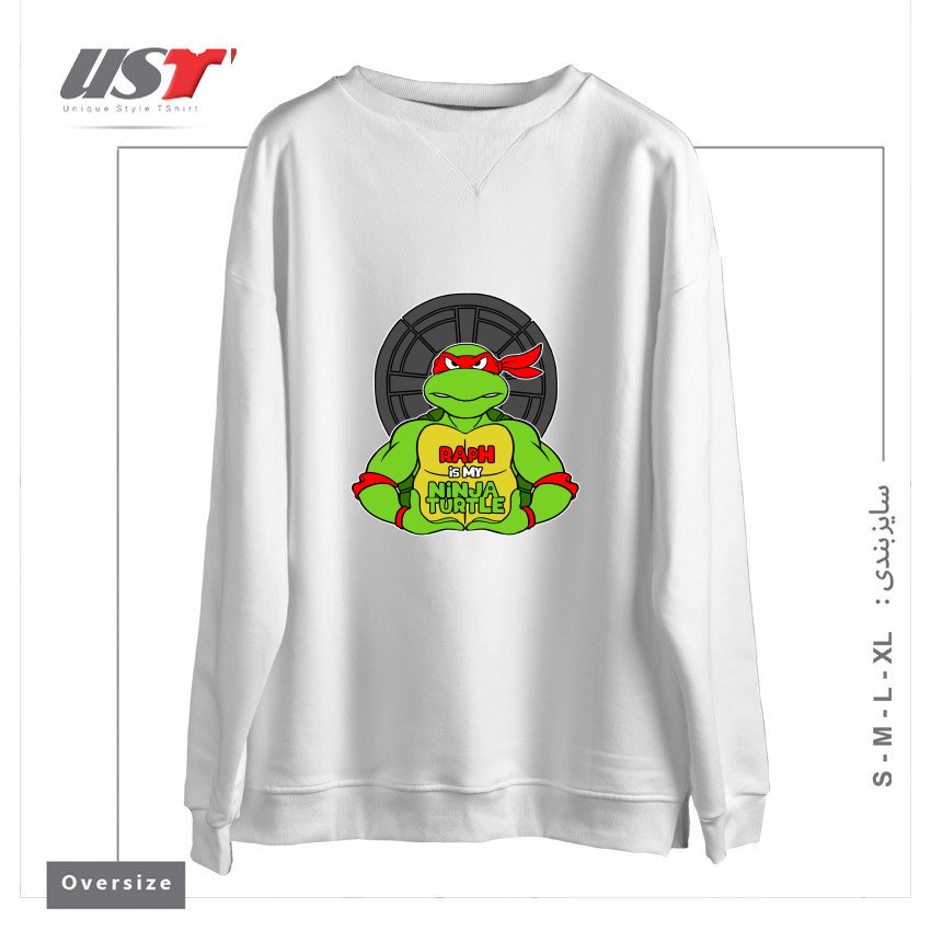سوییشرت اورسایز طرح RED TURTLE