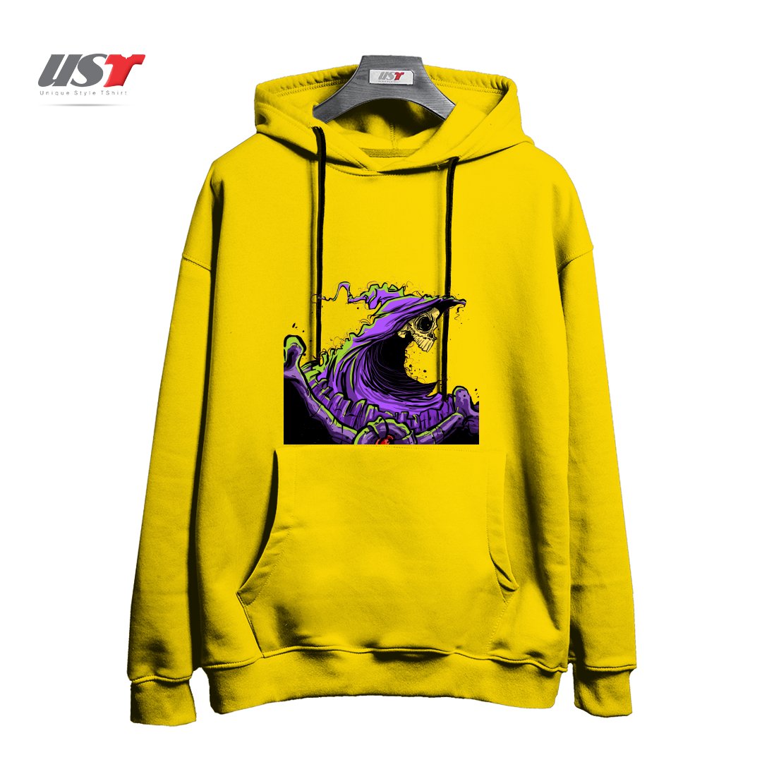 طرح SKELETOR هودی اورسایزرنگ زرد