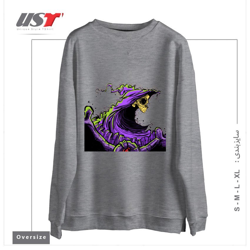 سوییشرت اورسایز طرح SKELETOR