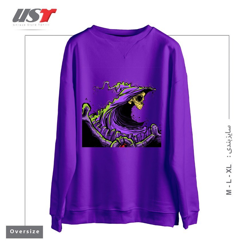 سوییشرت اورسایز طرح SKELETOR