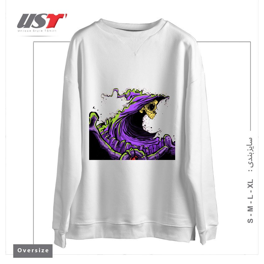 سوییشرت اورسایز طرح SKELETOR