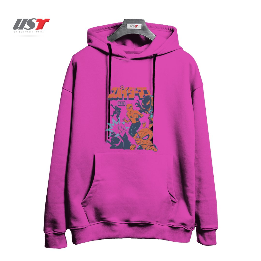 هودی اورسایز طرح SPIDER SQUADRON