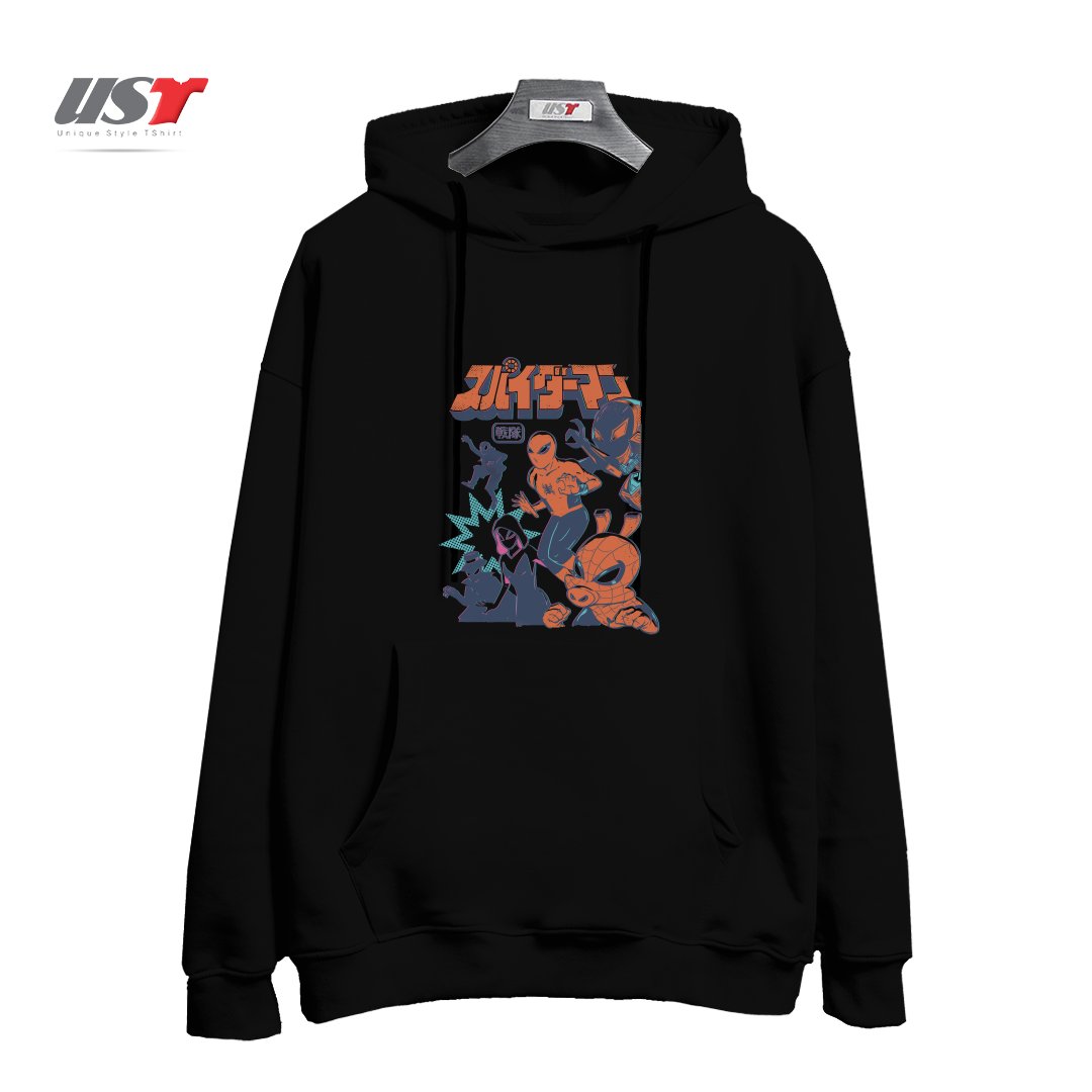 هودی اورسایز طرح SPIDER SQUADRON