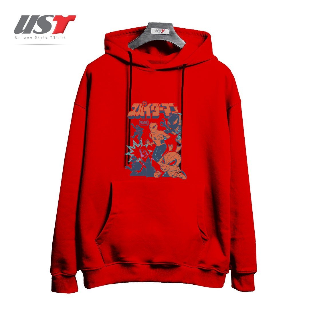 هودی اورسایز طرح SPIDER SQUADRON