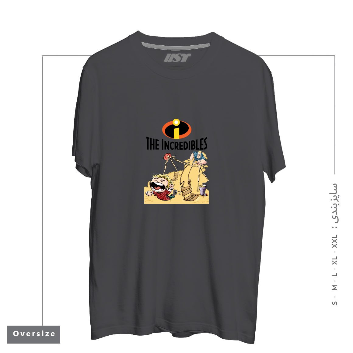 تیشرت اورسایز طرح THE INCREDIBLES