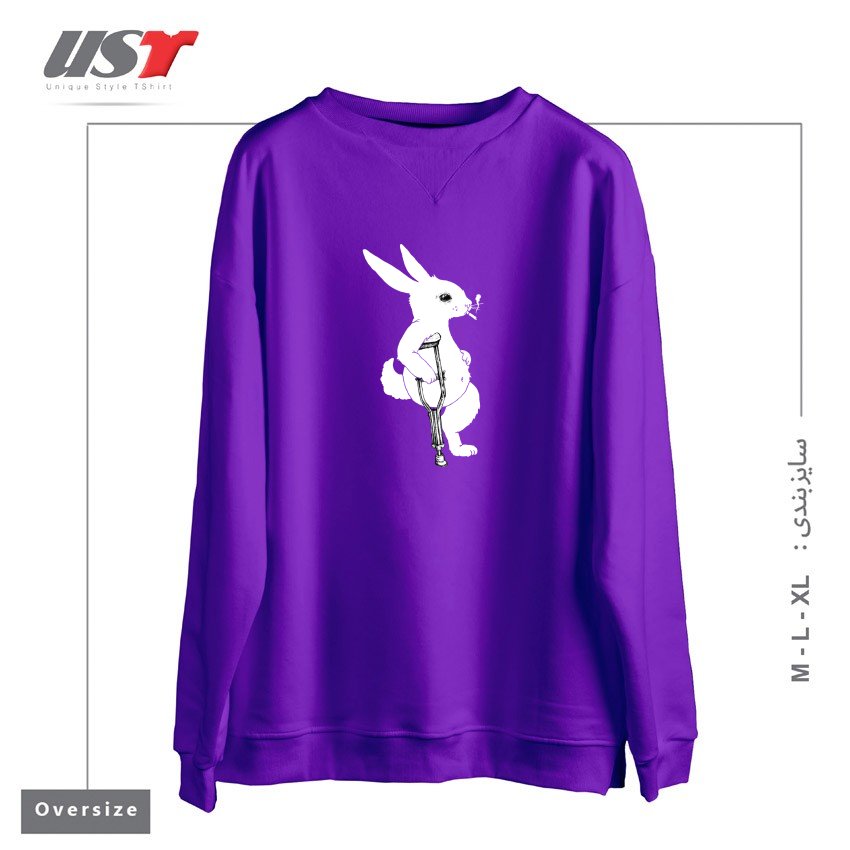 سوییشرت اورسایز طرح LUCKY
