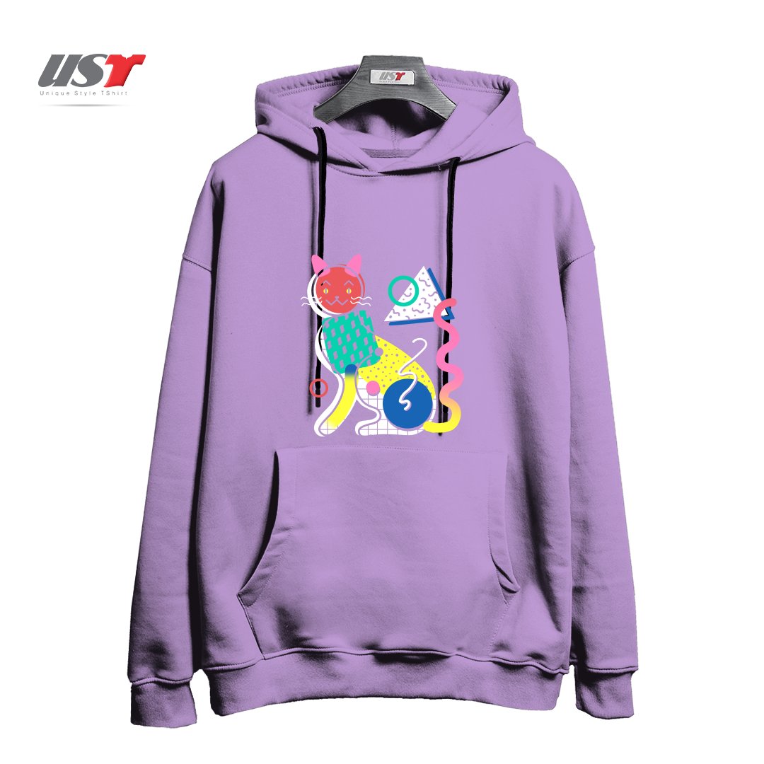 طرح MEMPHIS CAT DESIGN هودی اورسایزرنگ یاسی
