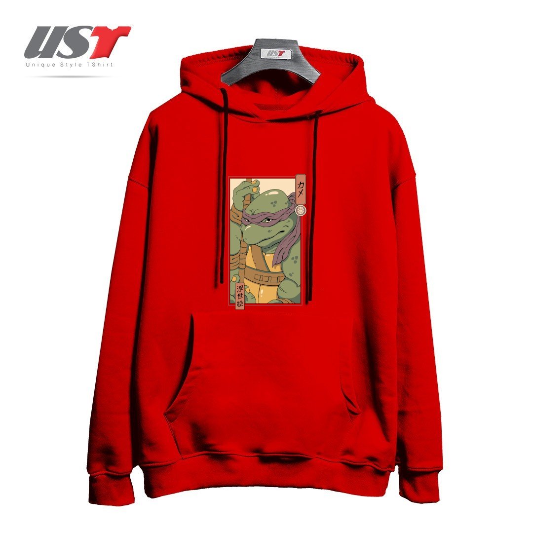 هودی اورسایز طرح PURPLE KAME NINJA