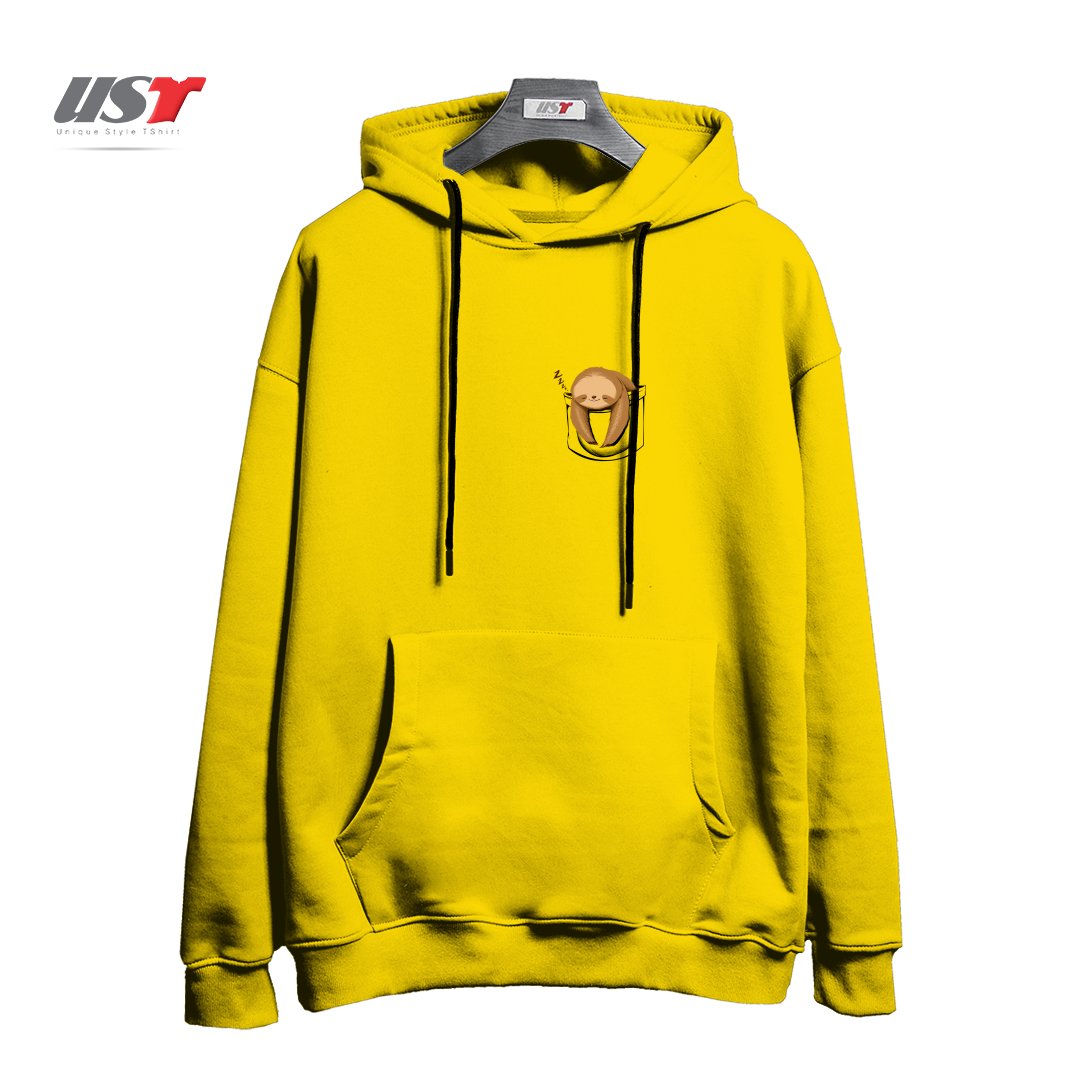 هودی اورسایز طرح SLOTH IN A POCKET