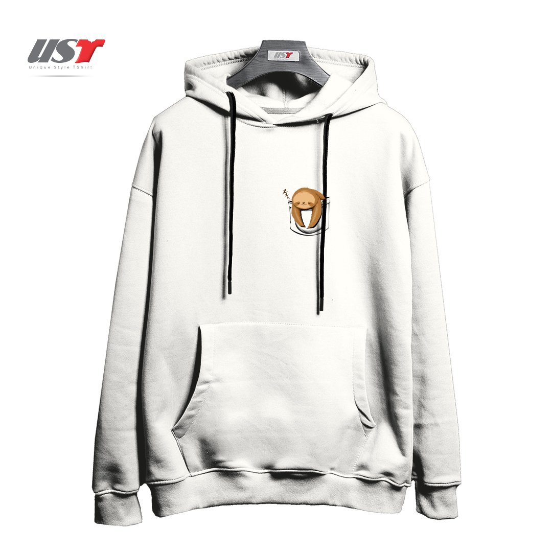 هودی اورسایز طرح SLOTH IN A POCKET