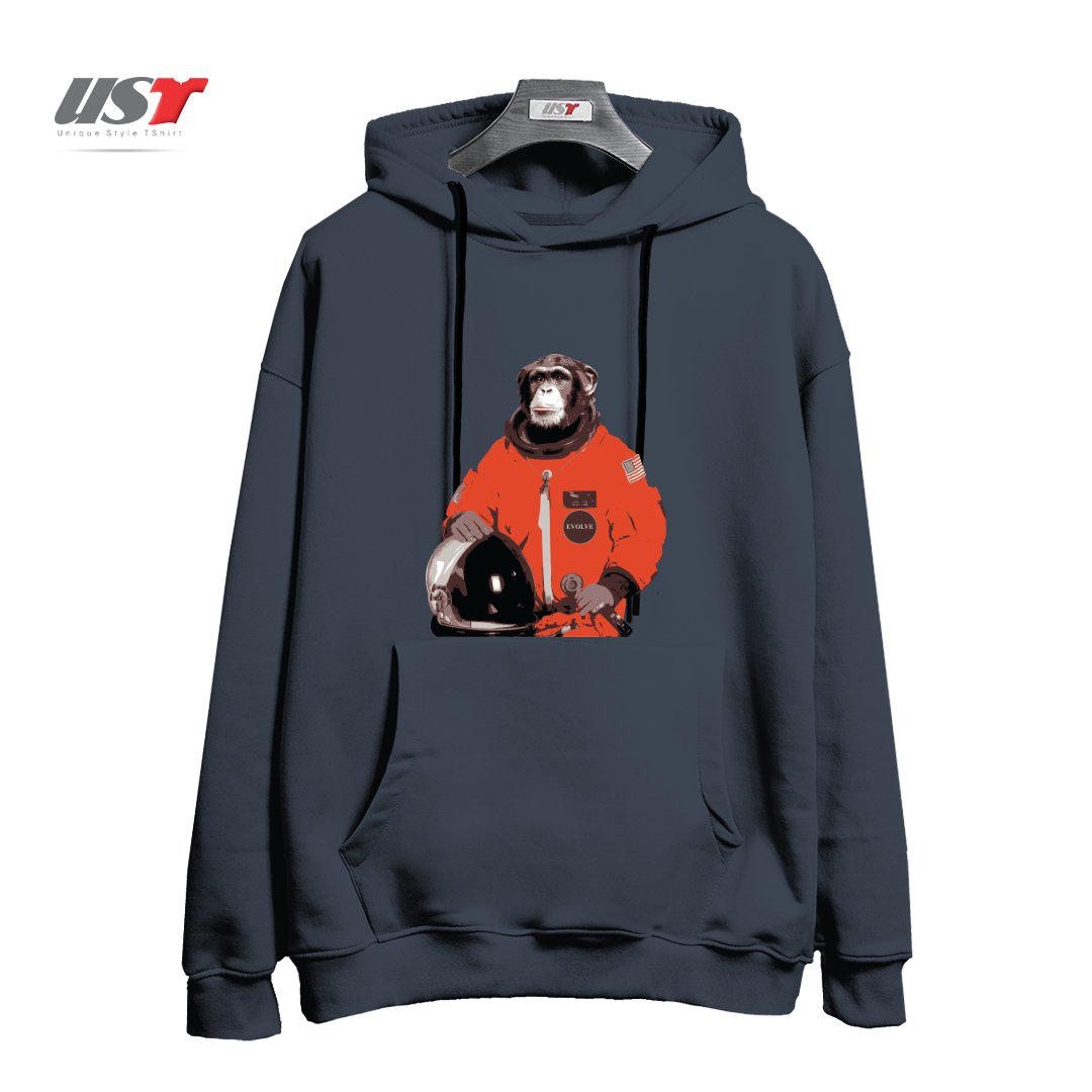 طرح SPACE MONKEY32154 هودی اورسایزرنگ دودی