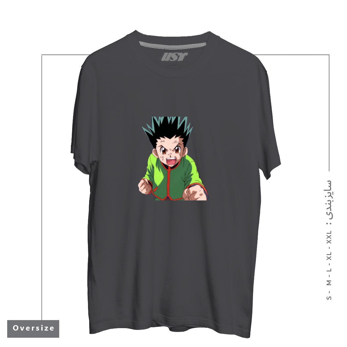 طرح anime تیشرت اورسایزرنگ دودی