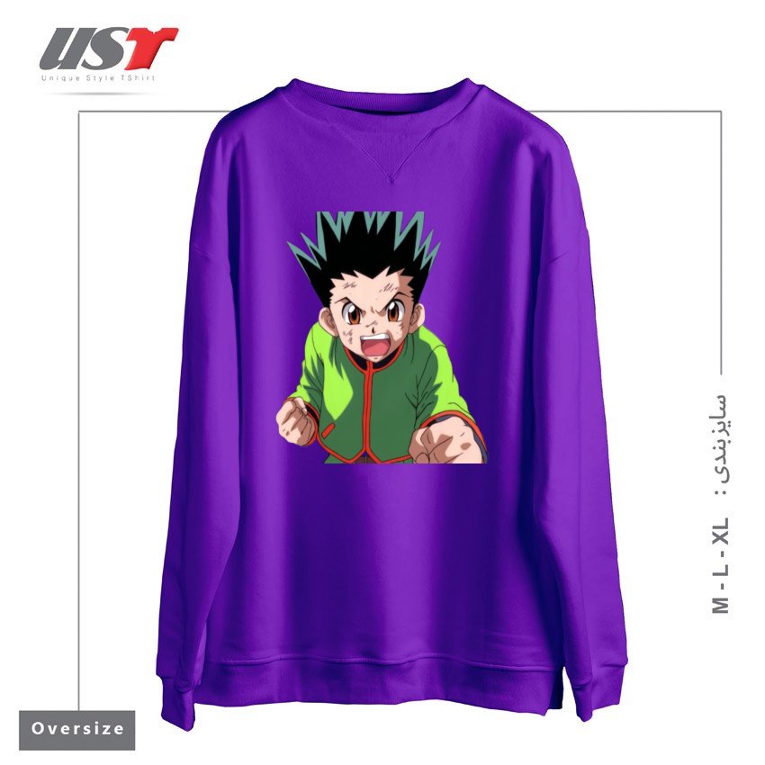 سوییشرت اورسایز طرح anime
