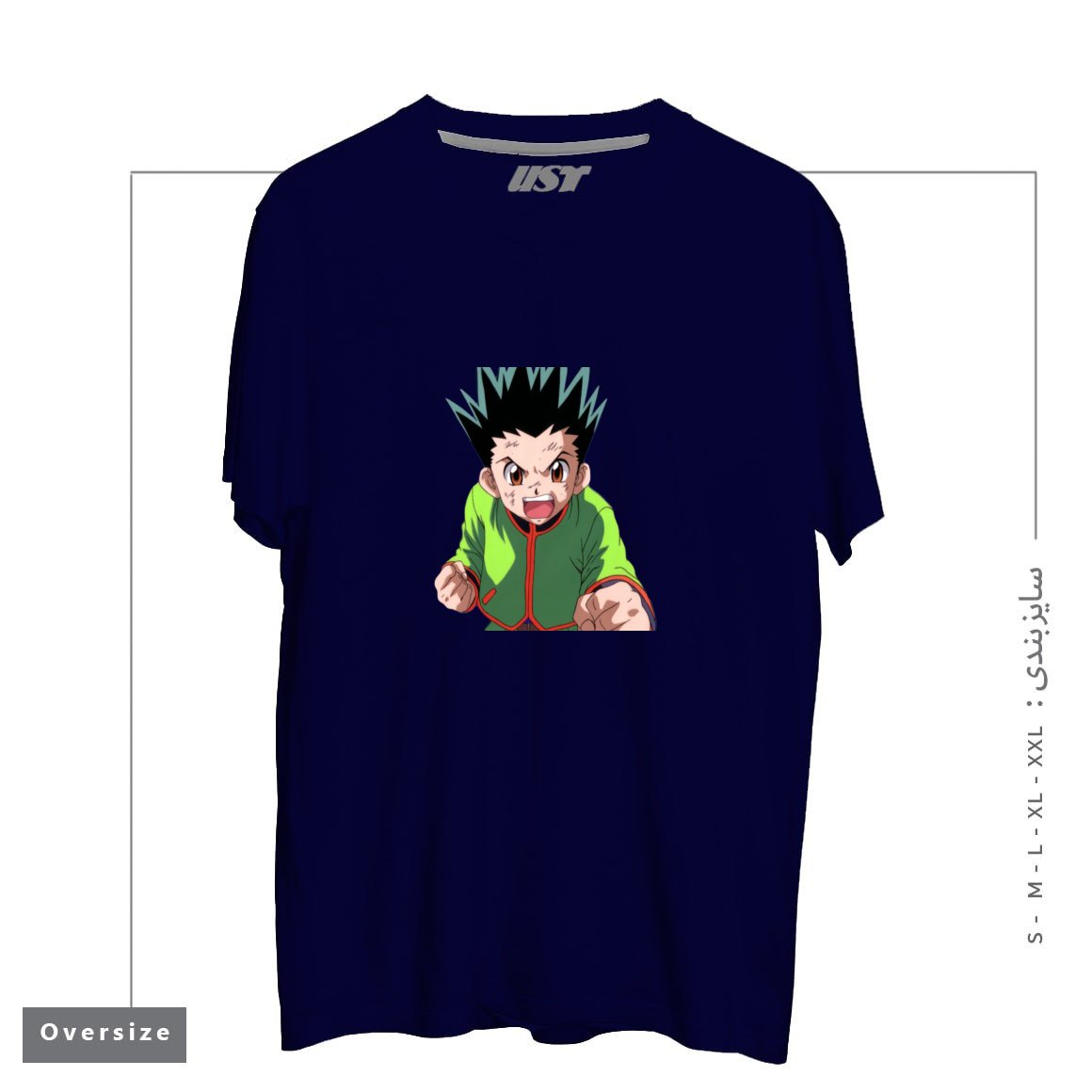 تیشرت اورسایز طرح anime