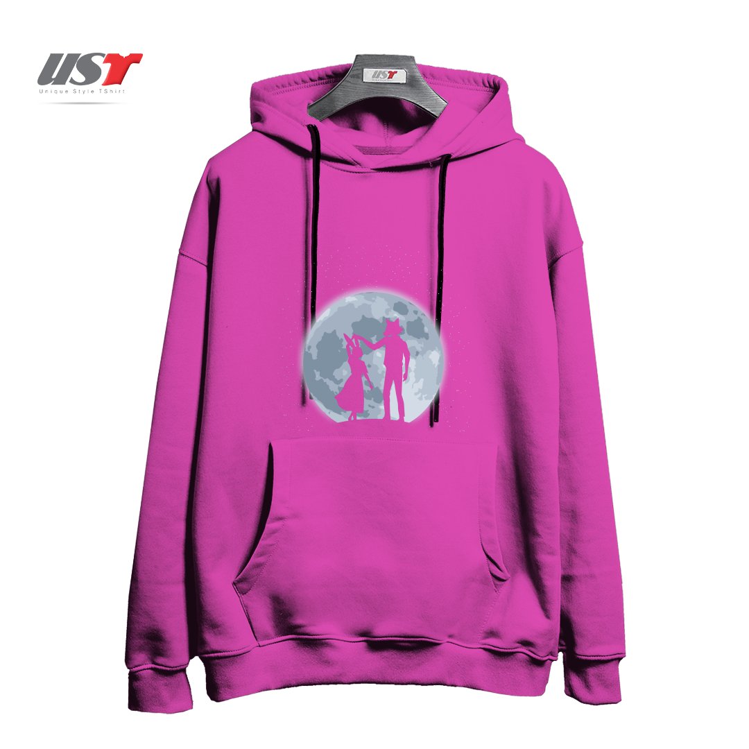 هودی اورسایز طرح Beasts under the moon