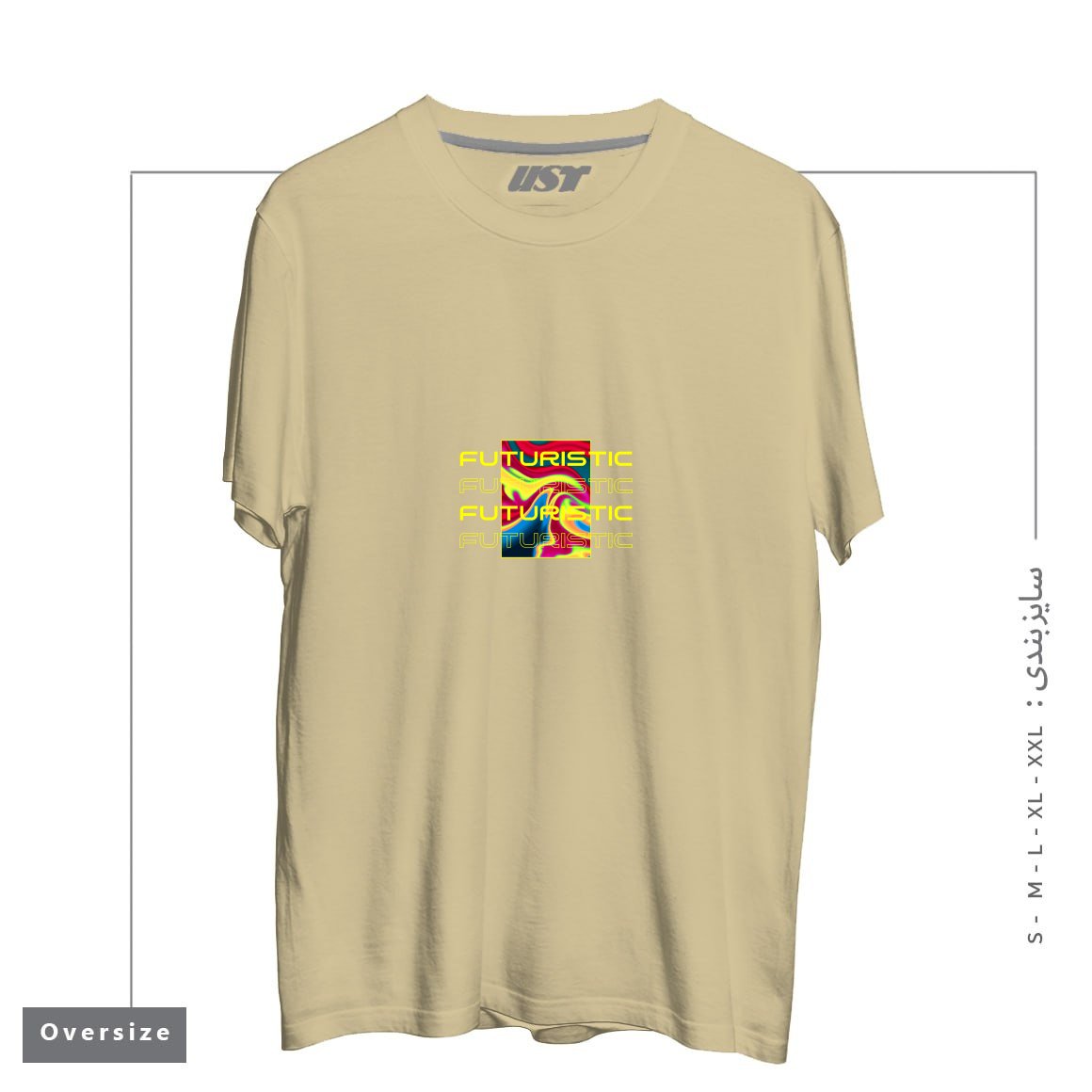 تیشرت اورسایز طرح typography 4