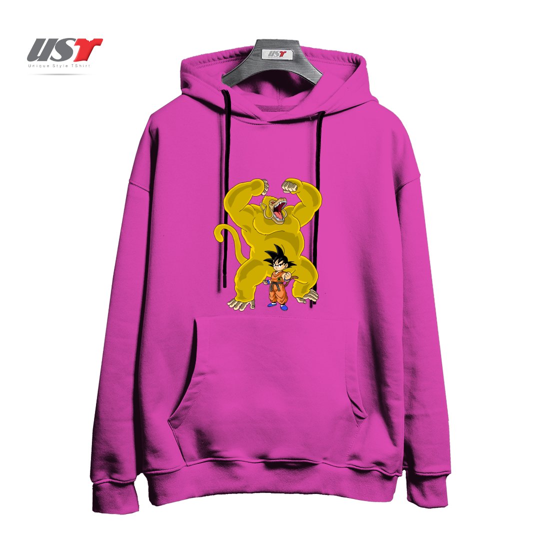 هودی اورسایز طرح GOKU AND GREAT GOLD APE OOZARU