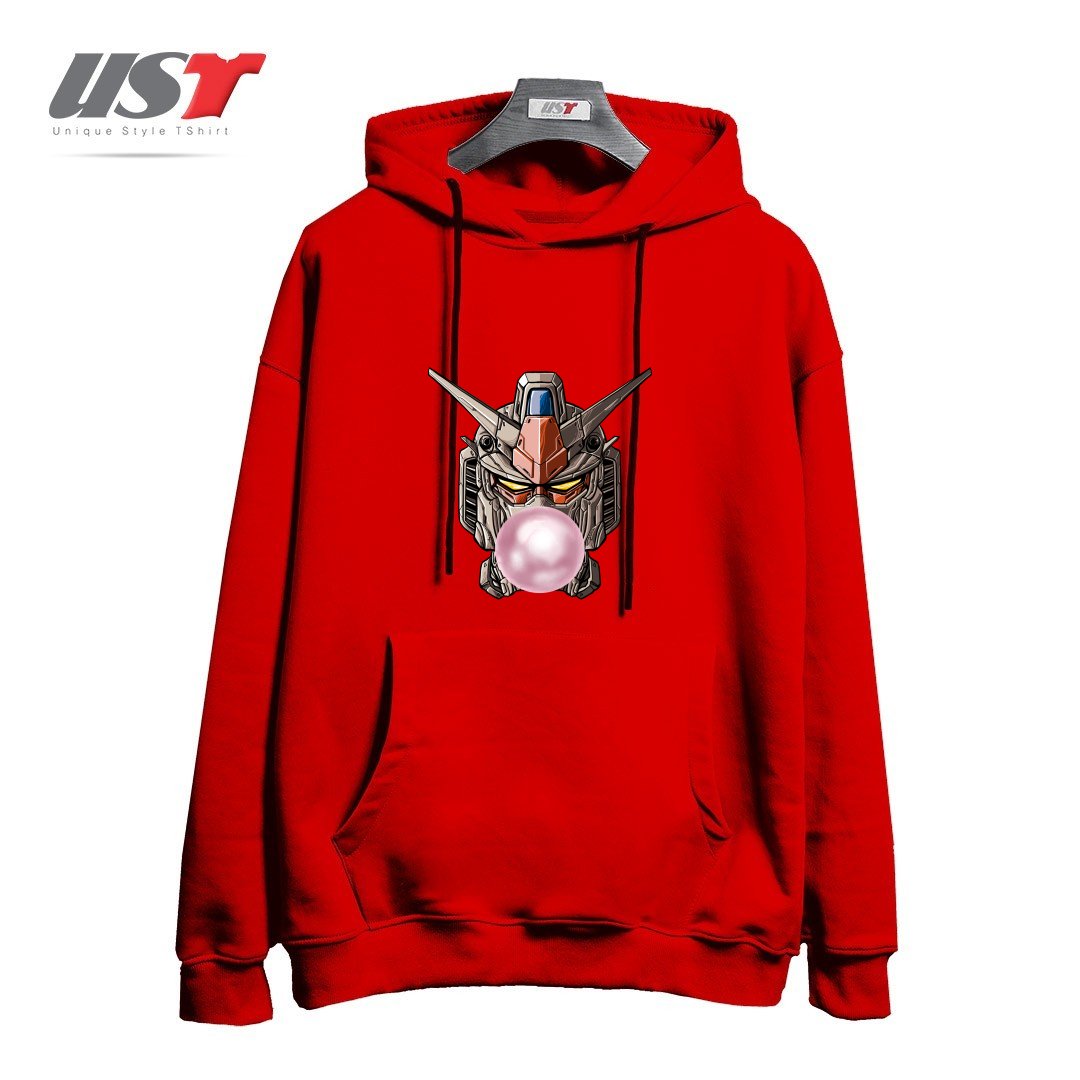 طرح GUMDAN هودی اورسایزرنگ قرمز