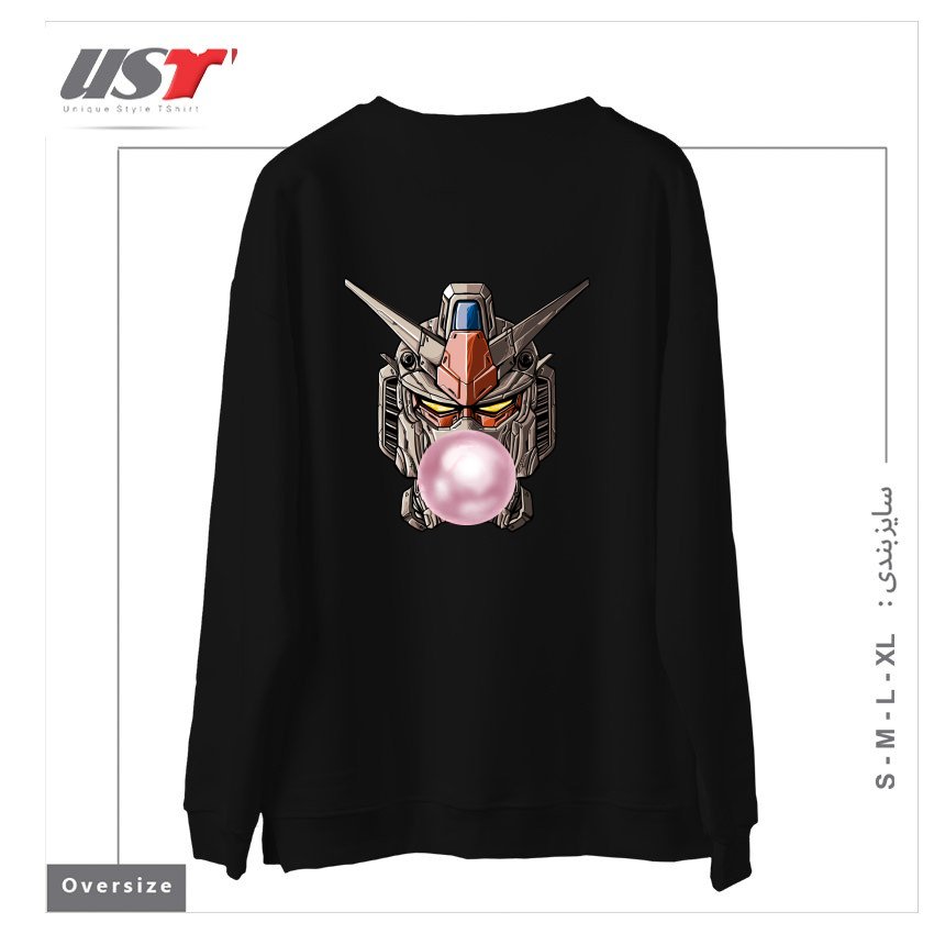 طرح GUMDAN سوییشرت اورسایزرنگ مشکی