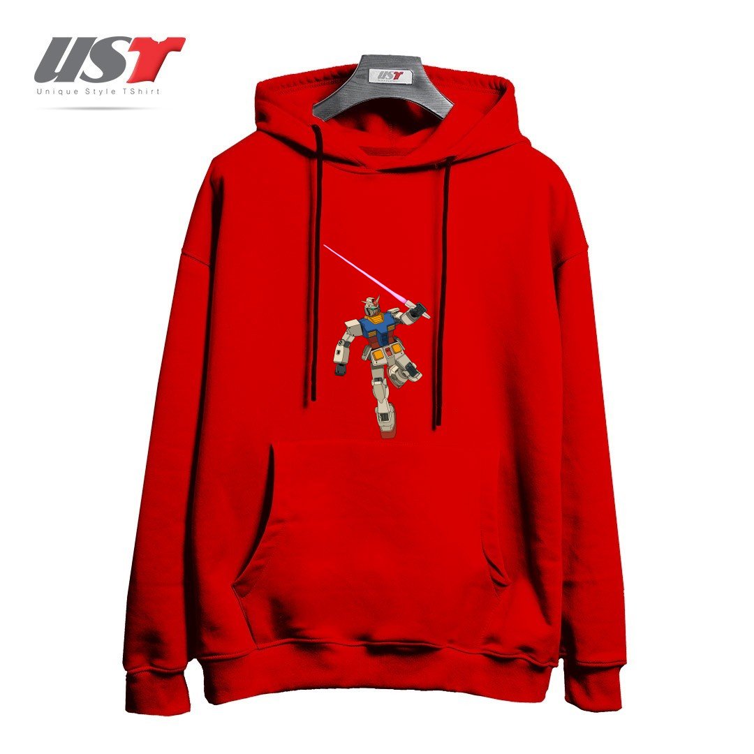 طرح GUNDAM RX-78-2 هودی اورسایزرنگ قرمز