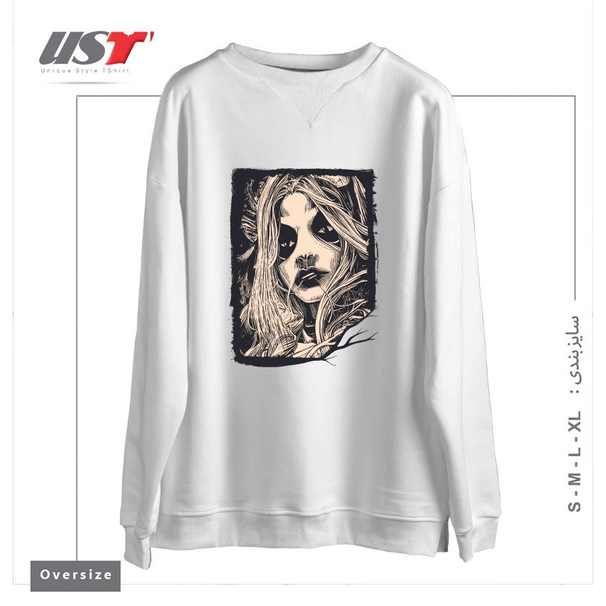 سوییشرت اورسایز طرح Witch Masks