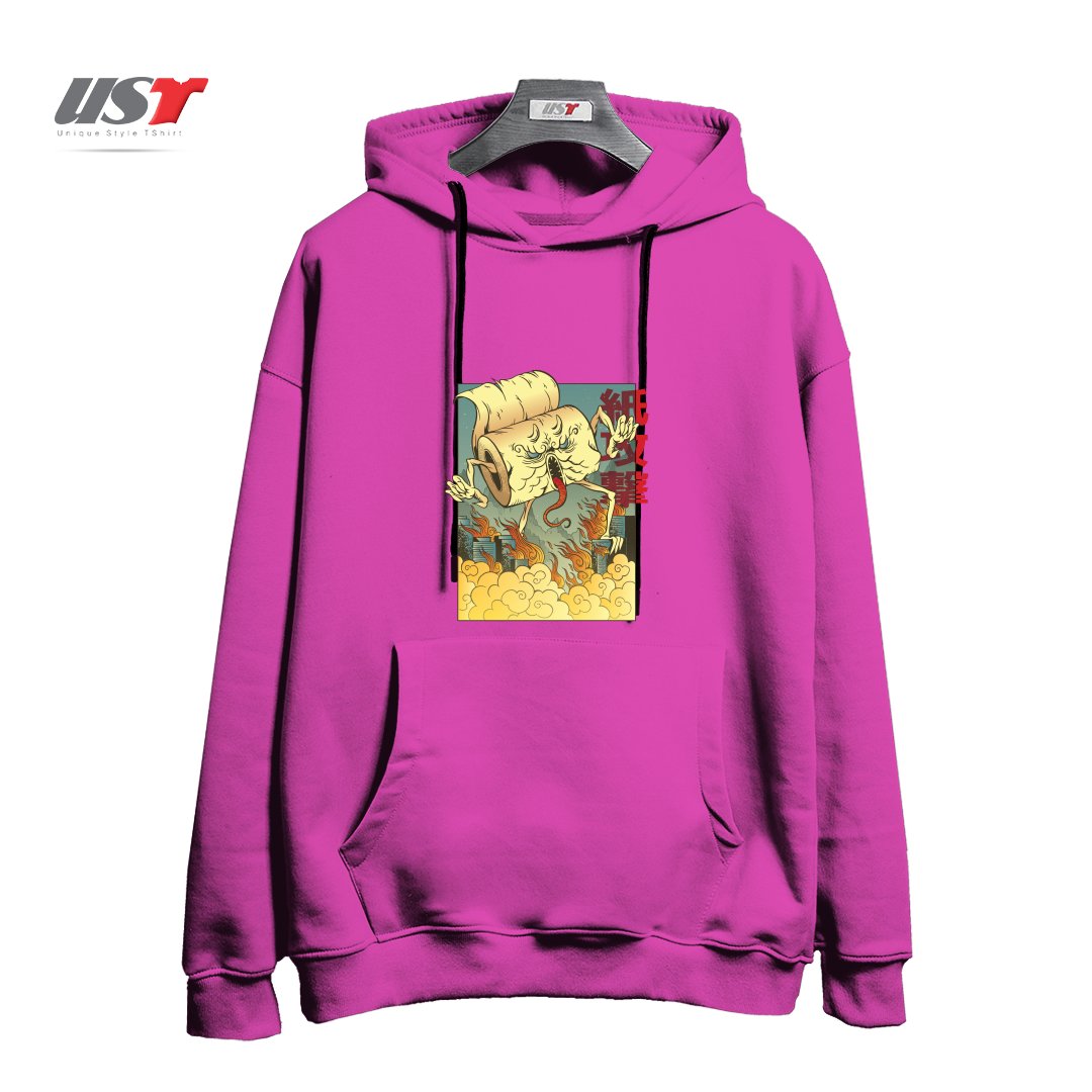 هودی اورسایز طرح Toilet Paper Monster