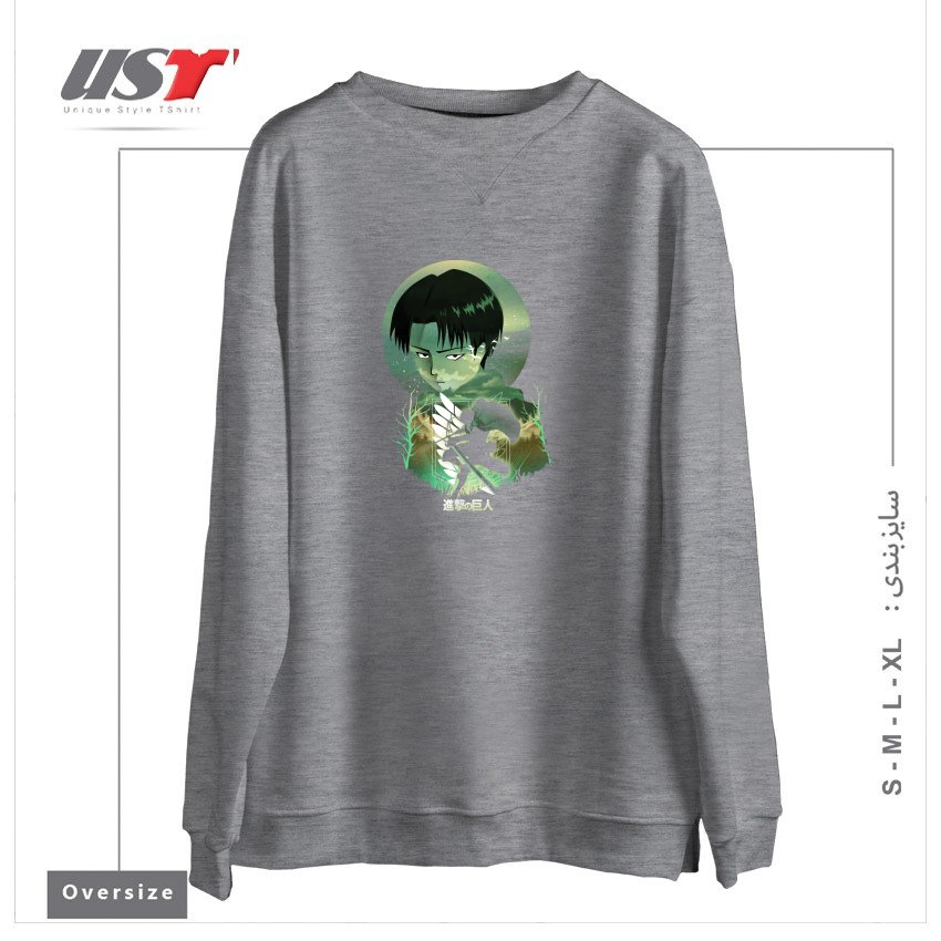 سوییشرت اورسایز طرح titan 2