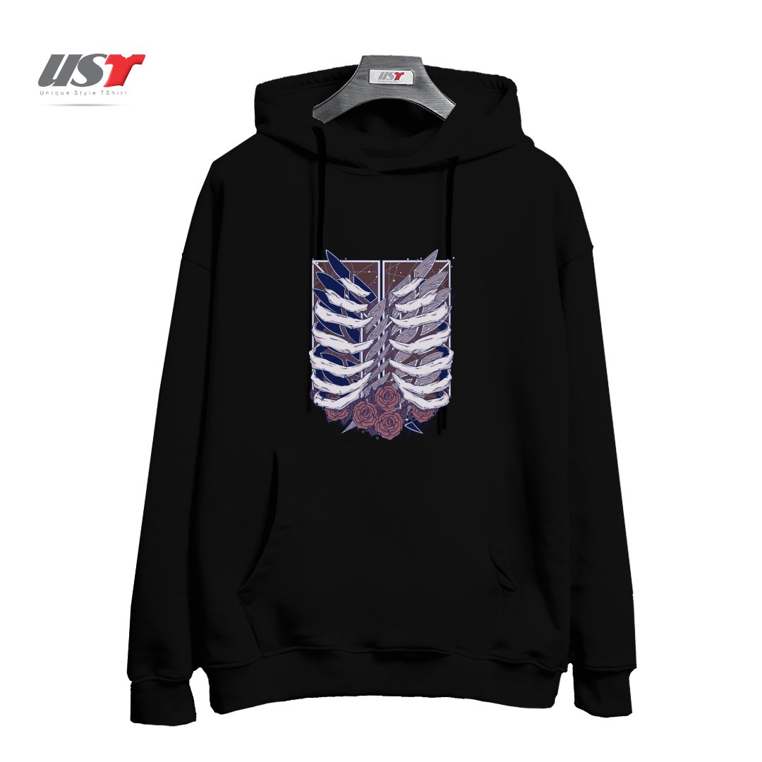 طرح Recon Corps هودی اورسایزرنگ مشکی