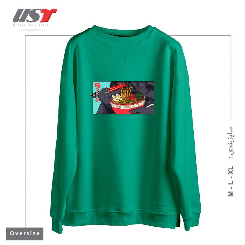 سوییشرت اورسایز طرح DARTH RAMEN EXTRA SPICE