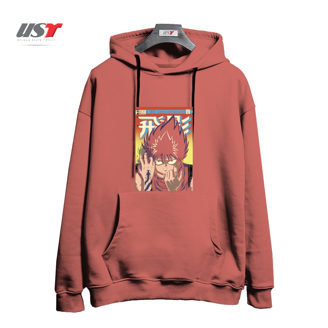 طرح HIEI هودی اورسایزرنگ آجری