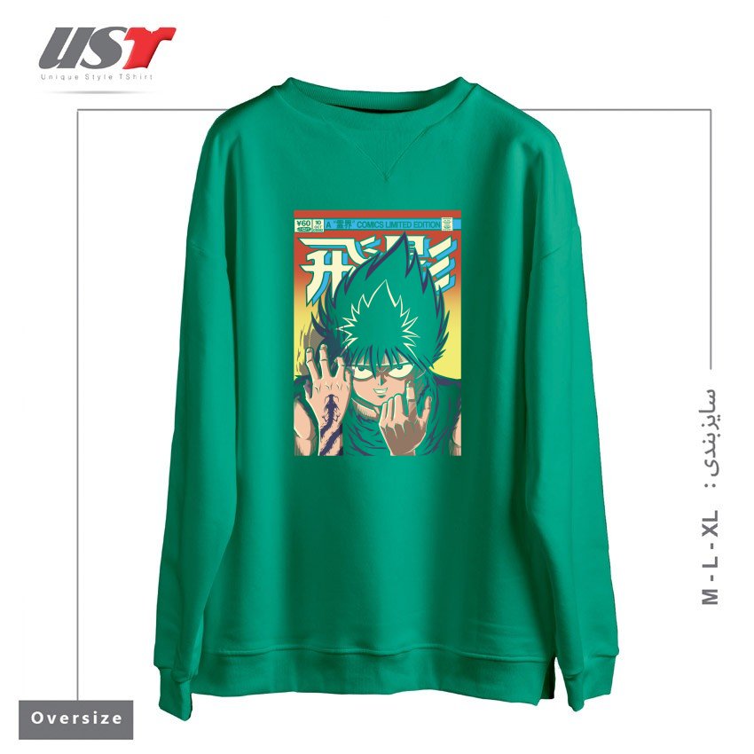 سوییشرت اورسایز طرح HIEI