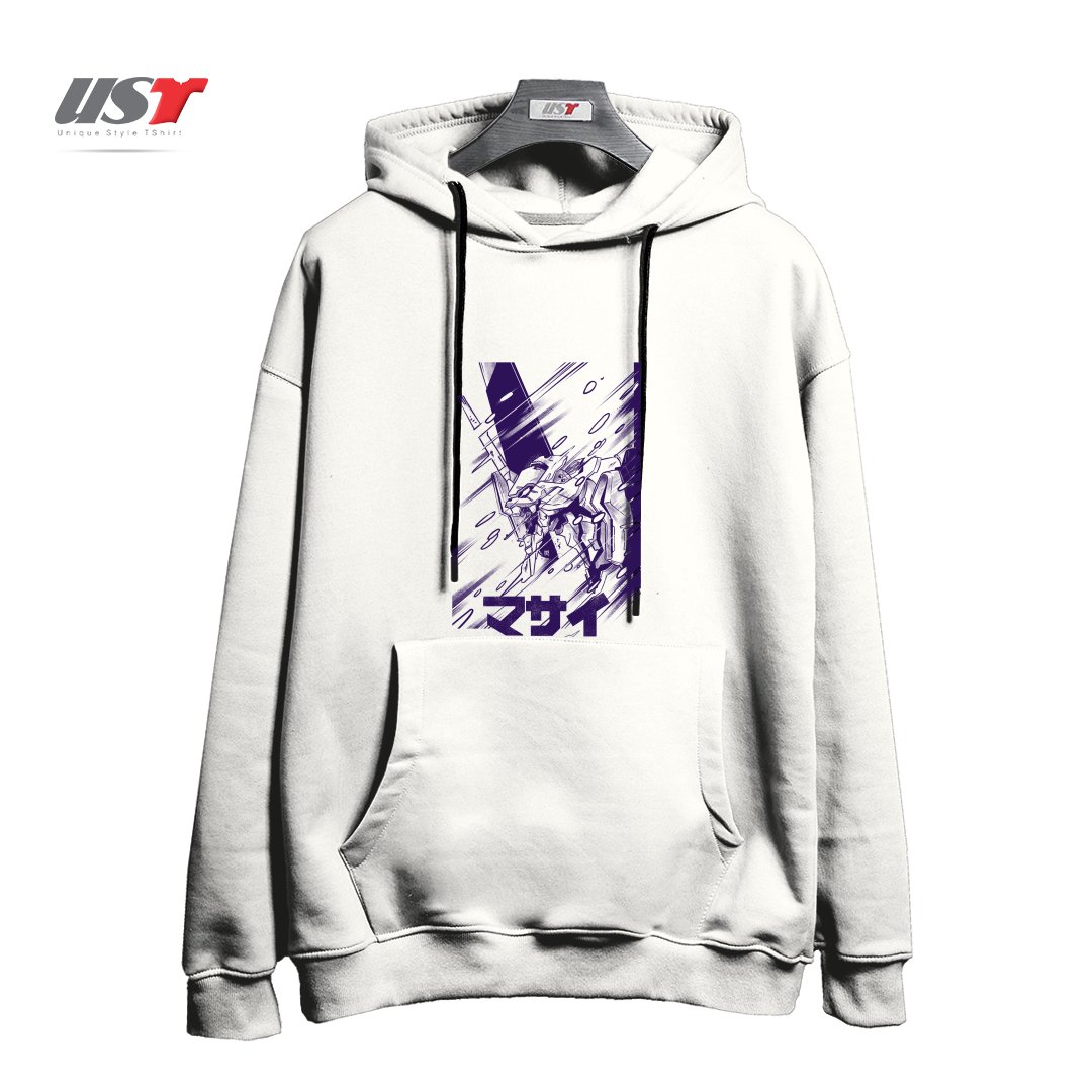 طرح Screaming هودی اورسایزرنگ سفید