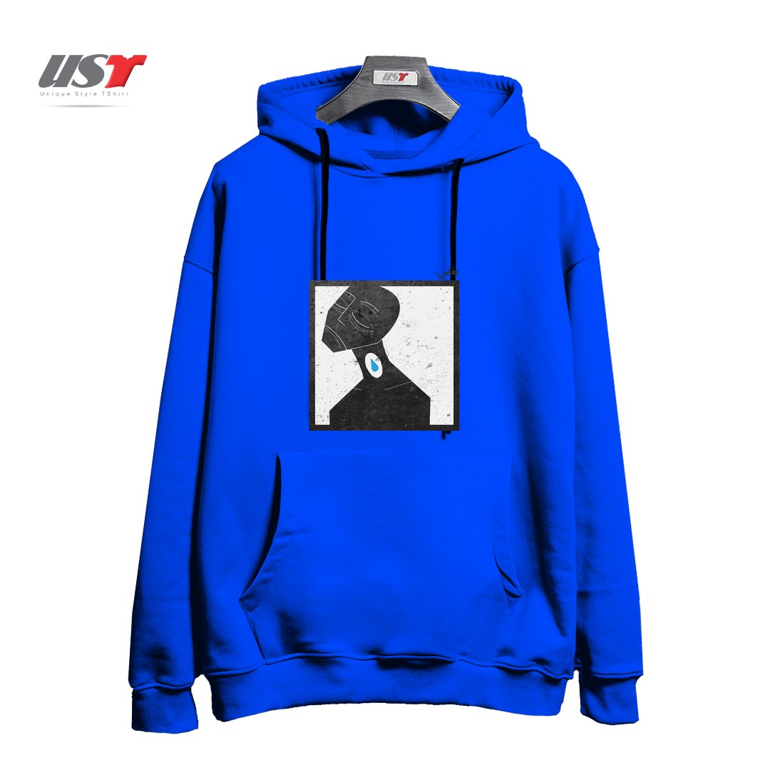 طرح بغض lump in throat هودی اورسایزرنگ آبی شالی