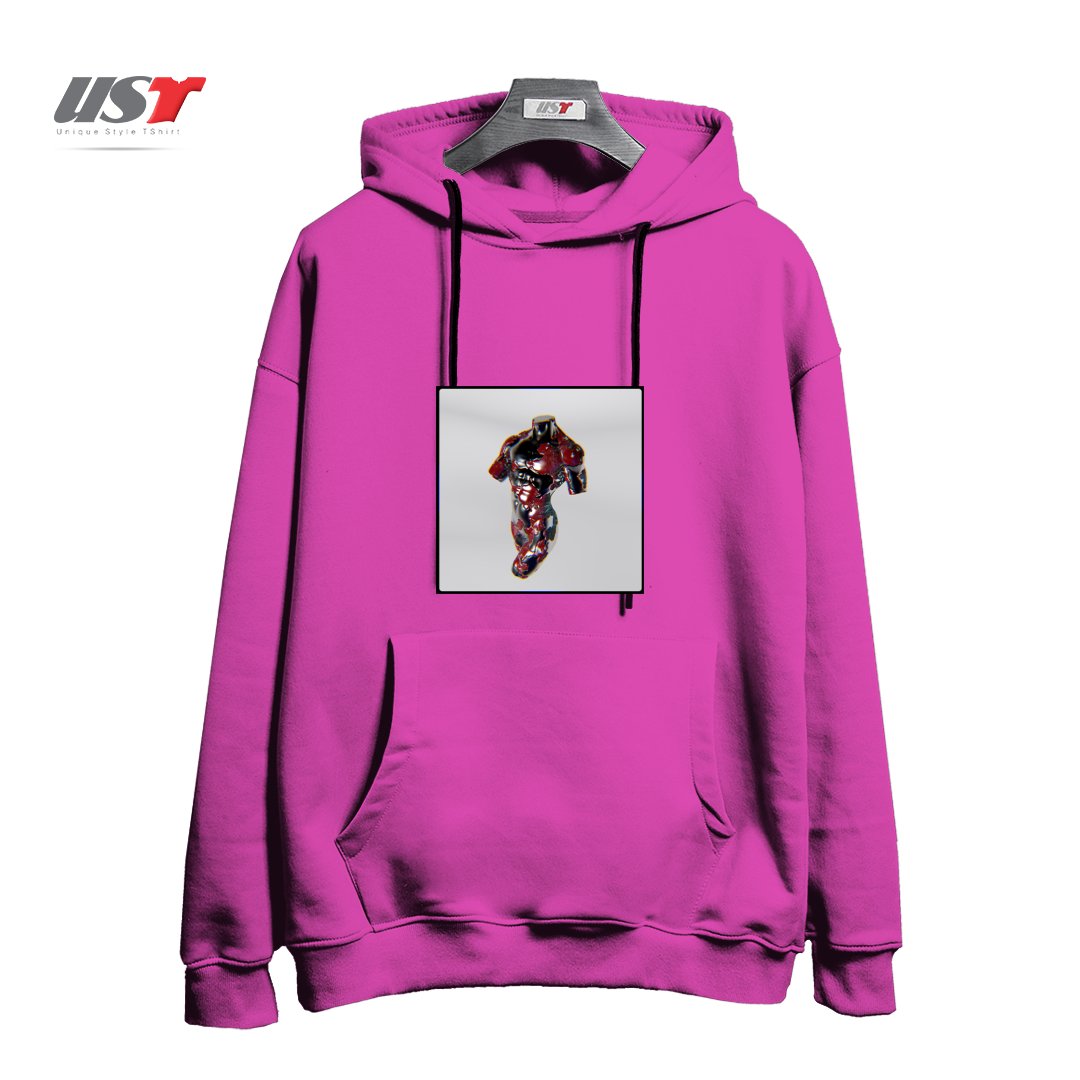 هودی اورسایز طرح 3D Metalic Body