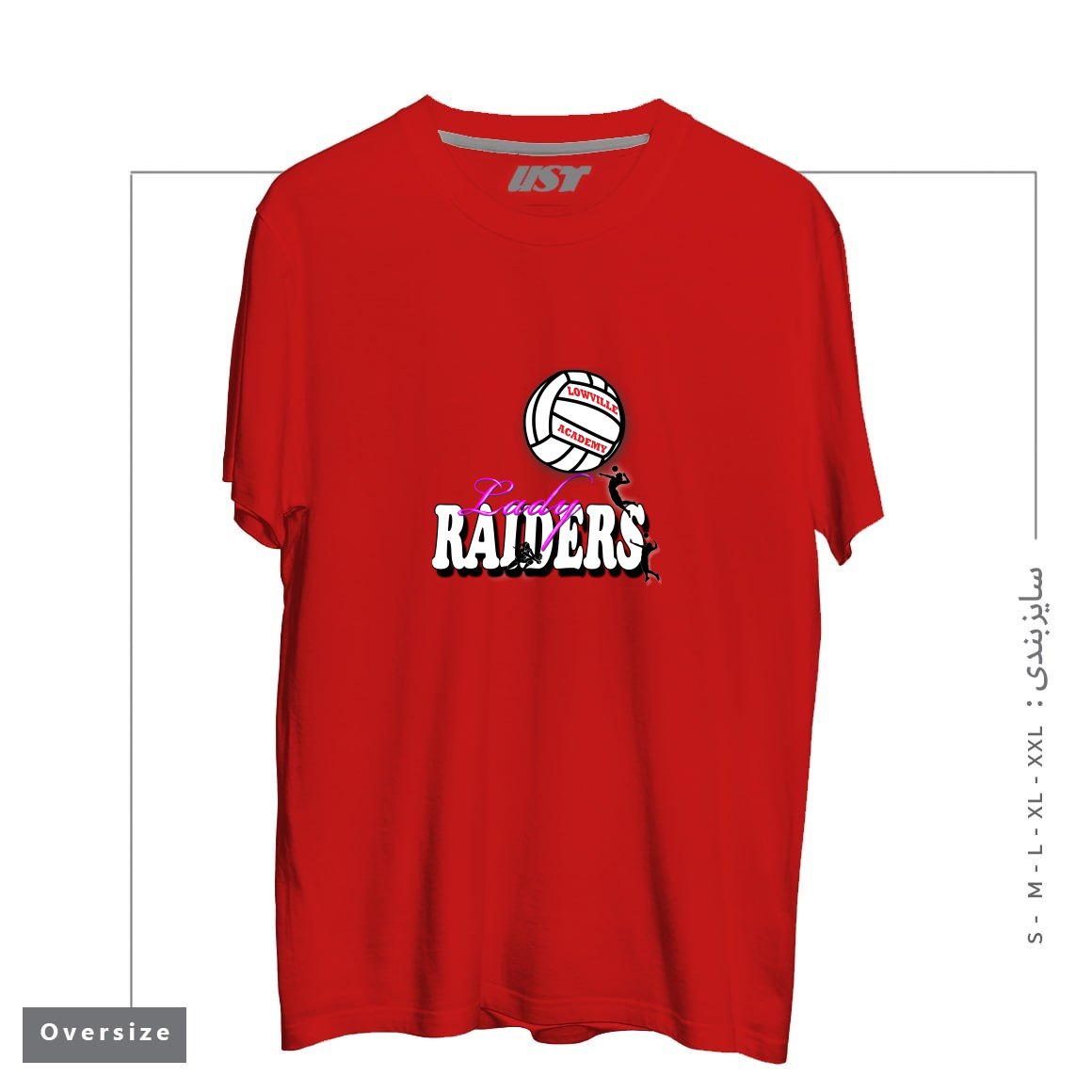تیشرت اورسایز طرح LOWVILLE ACADEMY LADY RAIDERS VOLLEYBALL
