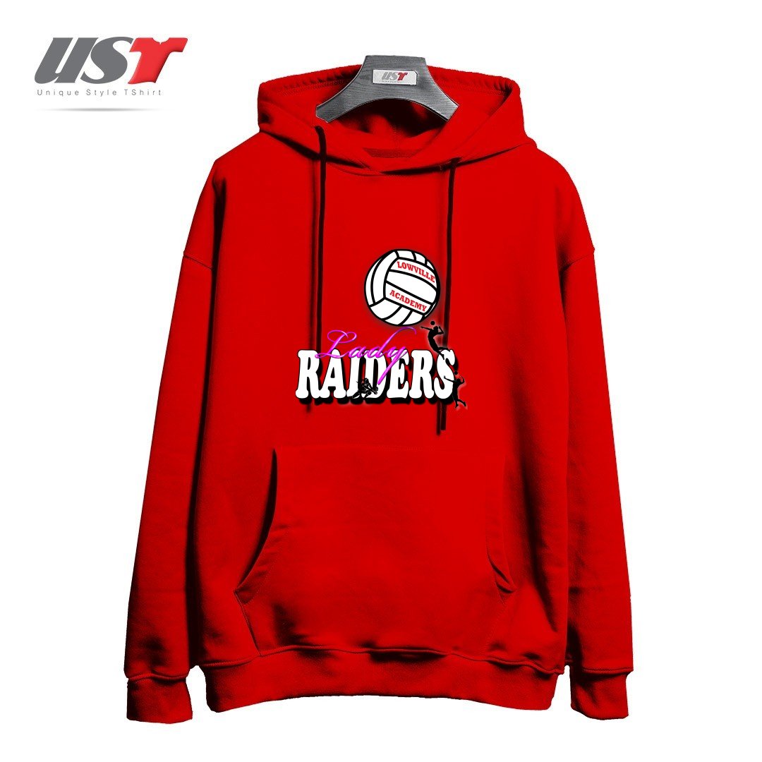 هودی اورسایز طرح LOWVILLE ACADEMY LADY RAIDERS VOLLEYBALL