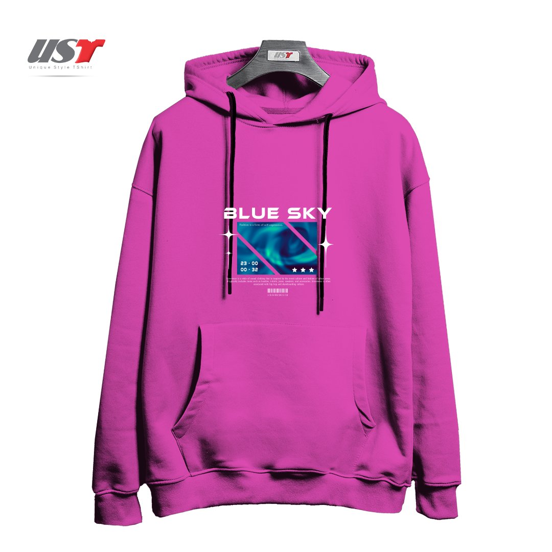 طرح typography 12 هودی اورسایزرنگ صورتی