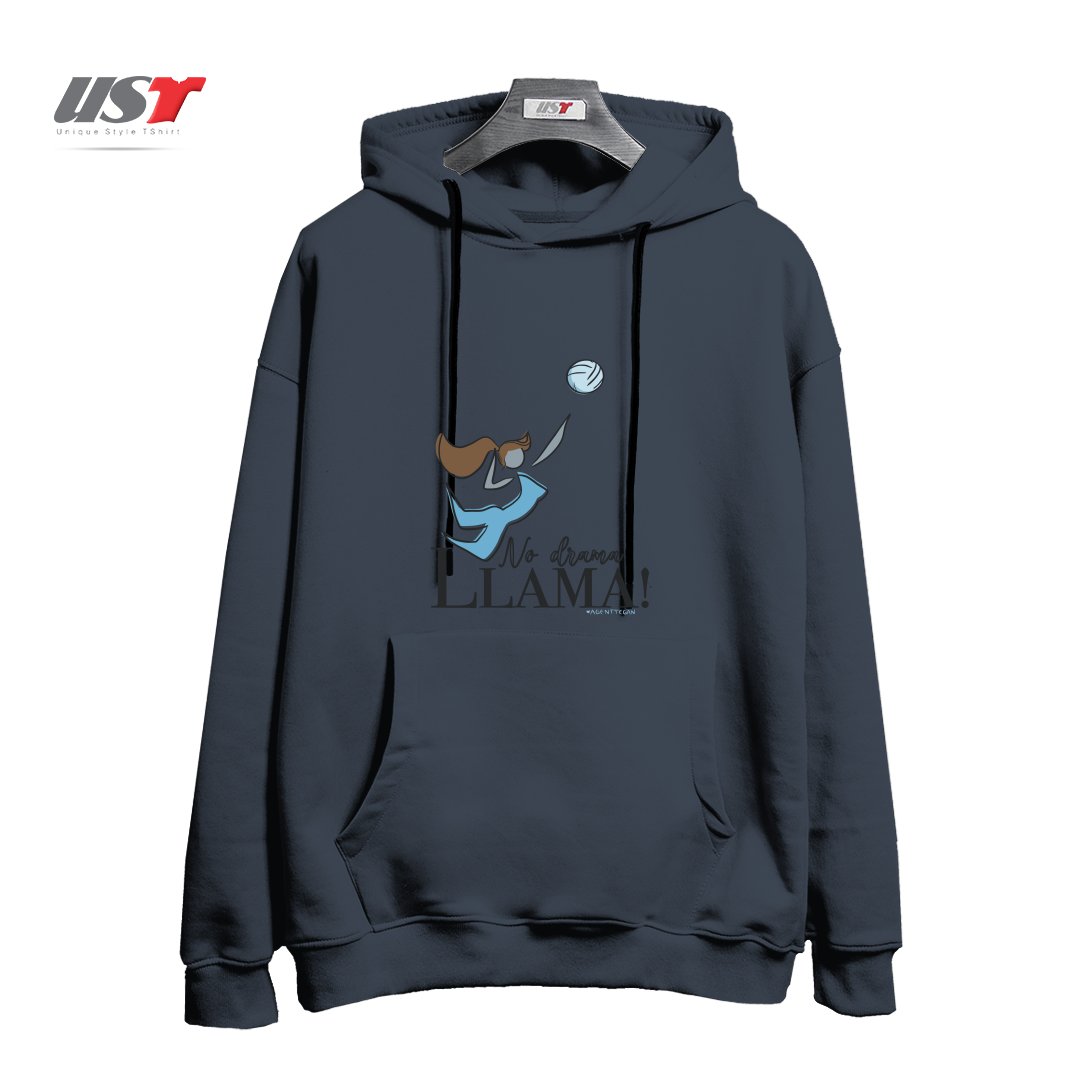 طرح NO DRAMA LLAMA هودی اورسایزرنگ دودی