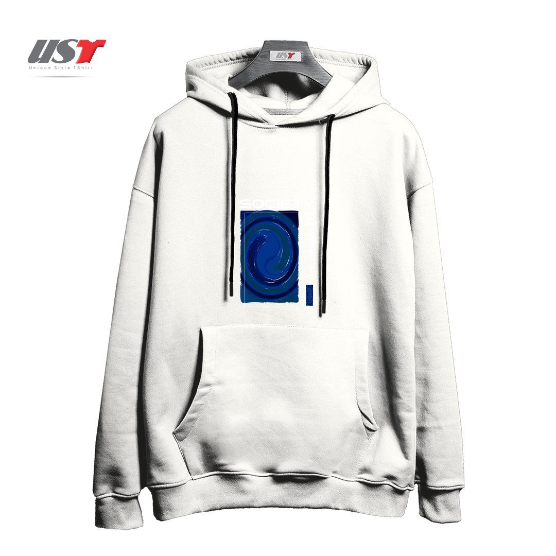 طرح typography 17 هودی اورسایزرنگ سفید