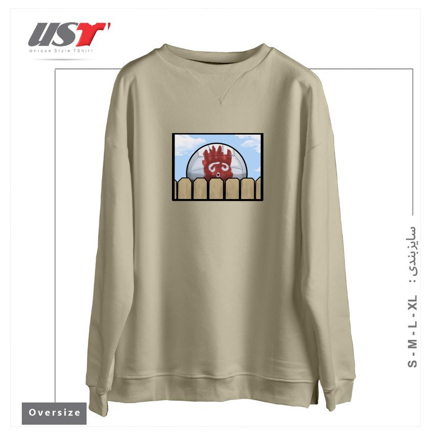 سوییشرت اورسایز طرح WILSON