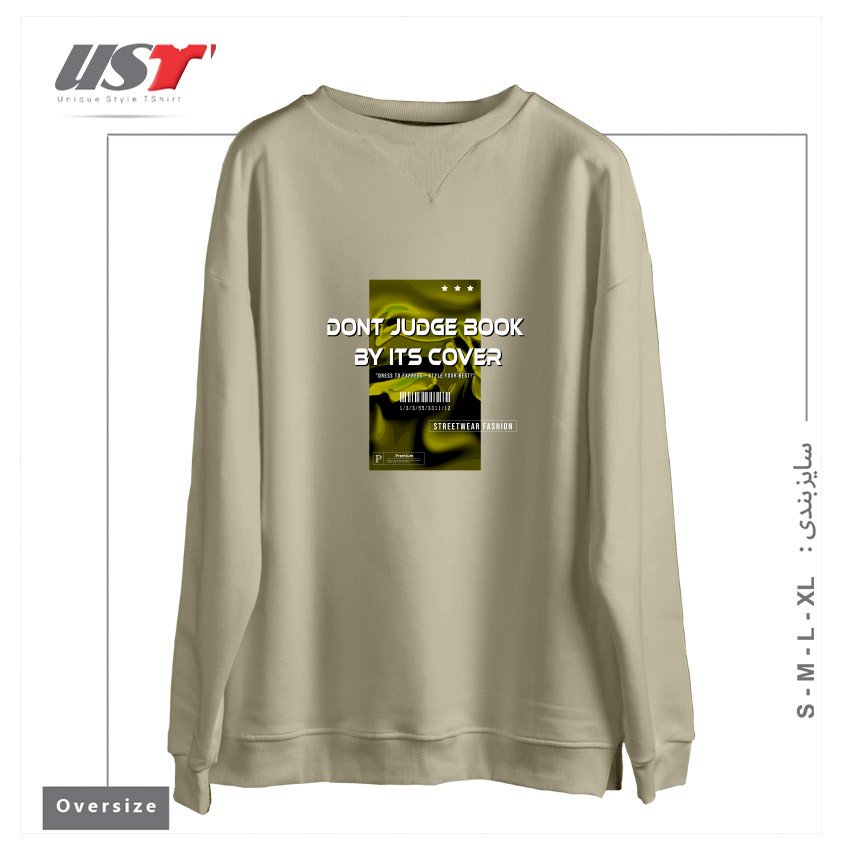 سوییشرت اورسایز طرح typography 21