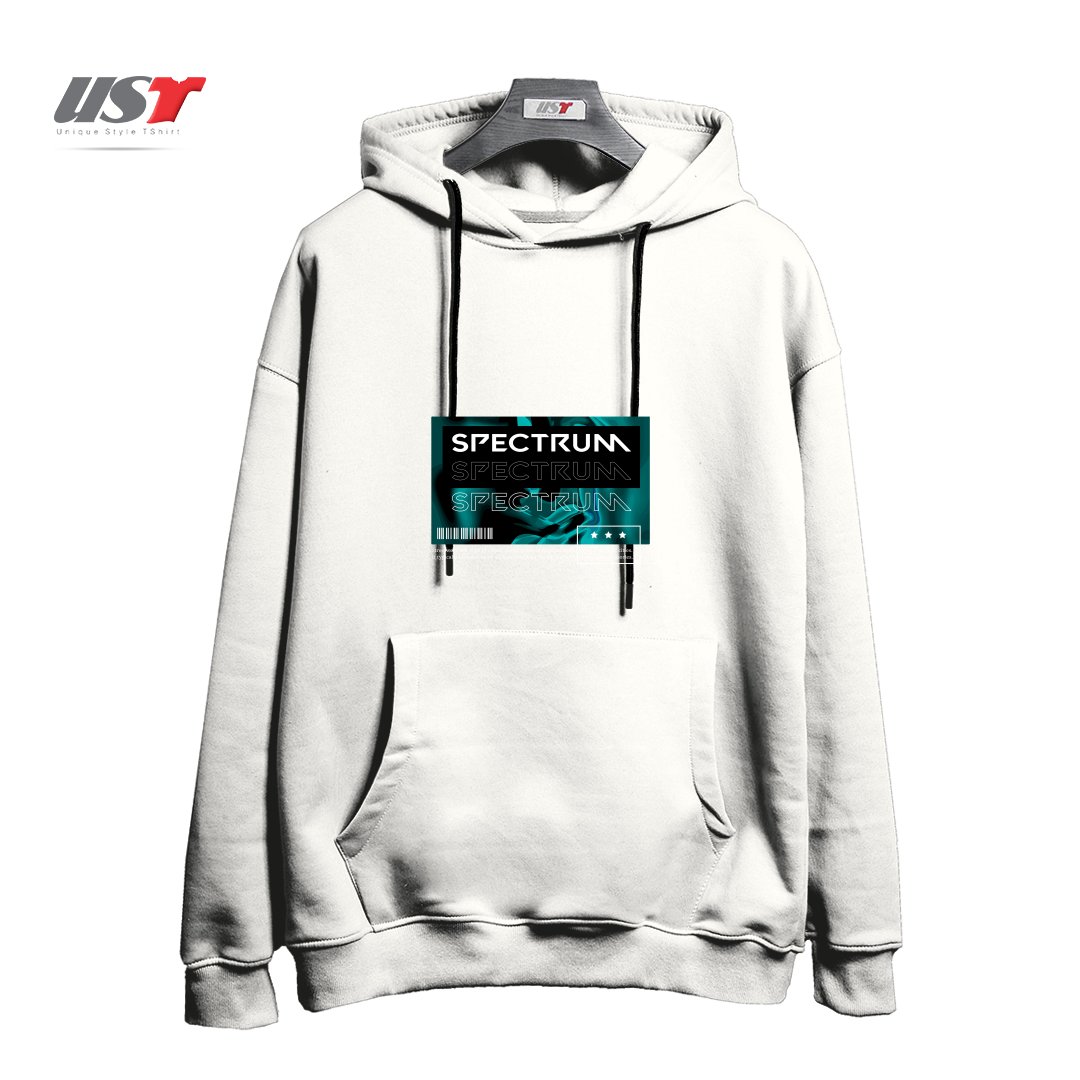 طرح typography 22 هودی اورسایزرنگ سفید